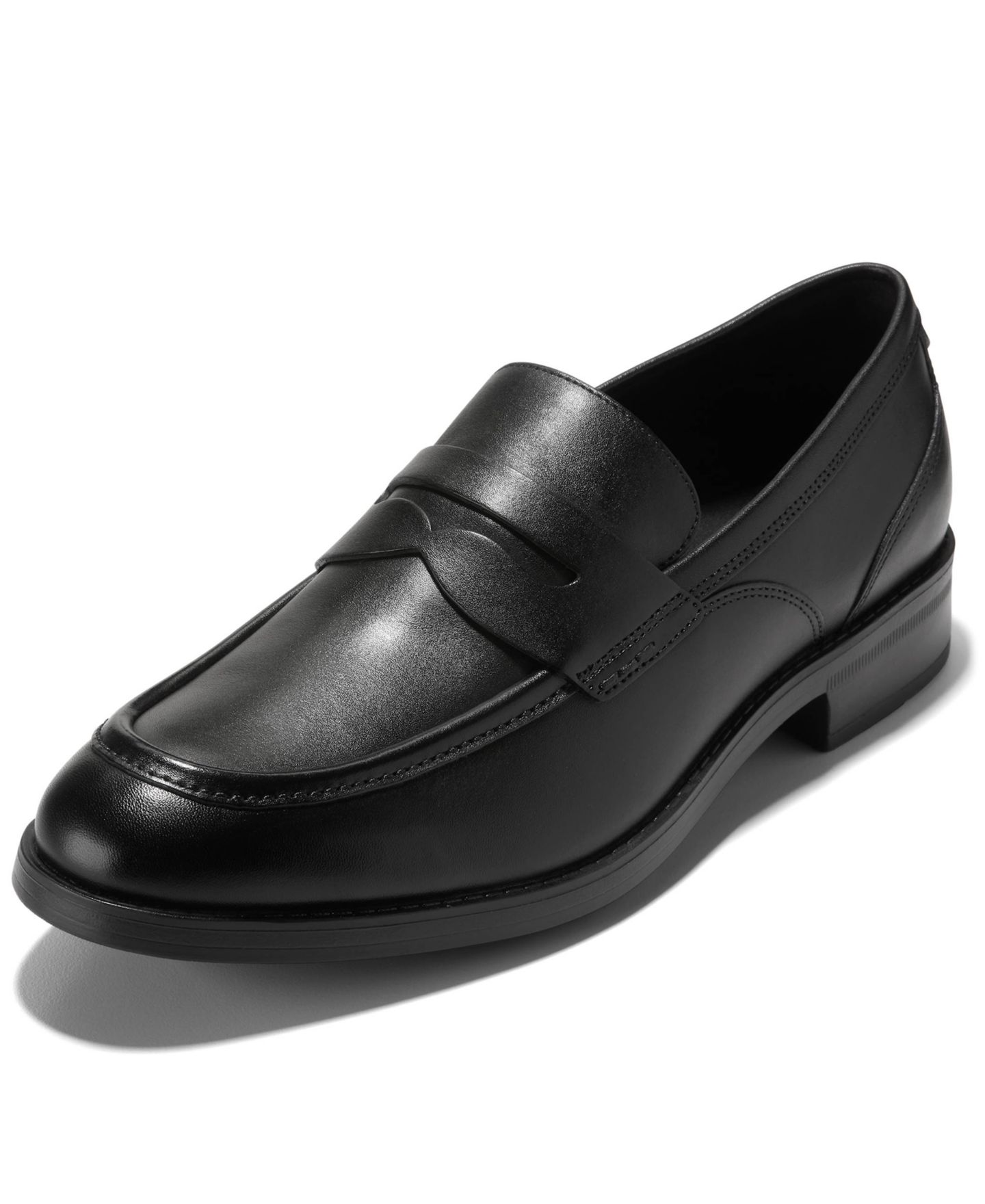 Мужские туфли Cole Haan Newmark Grand Penny Round Toe, цвет: Чёрный — фото 9