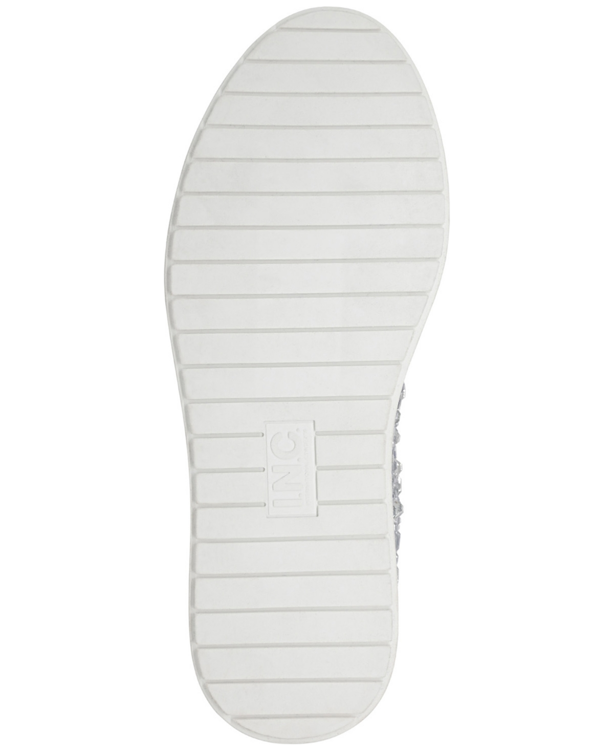 Inc International Concepts Women's Dazzlee Round Toe Sneakers, Macy's Exclusive In Silver