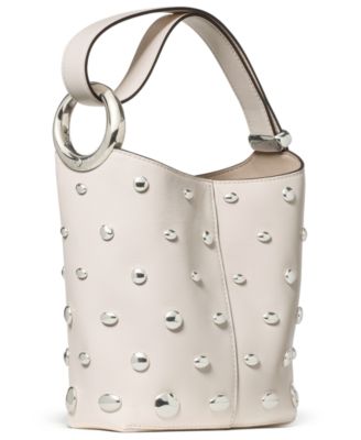 Halo Studded Mini Bucket Bag