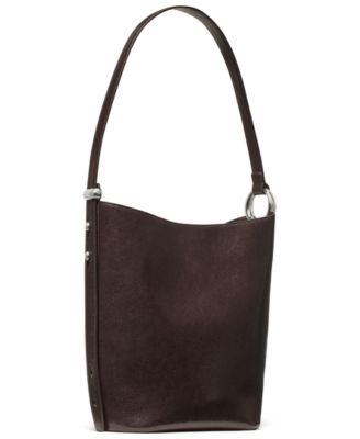 Halo Medium Smooth Leather Bucket Bag