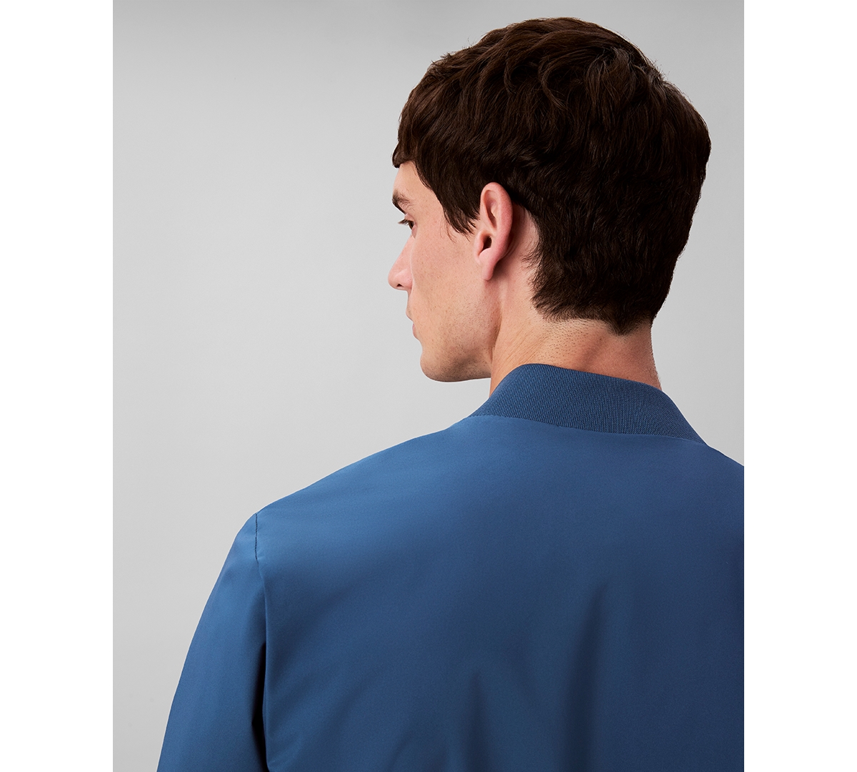 Calvin Klein Men's Matte Bomber Jacket In Blue