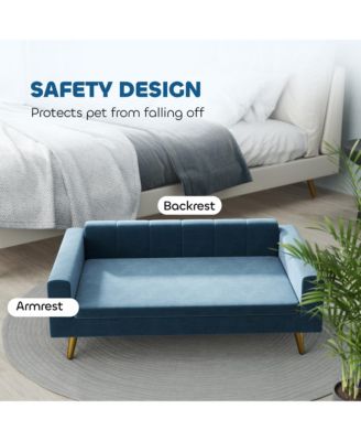 Pet Bed, Cat or Dog Sofa for Small to Medium Dogs w/ Cushion