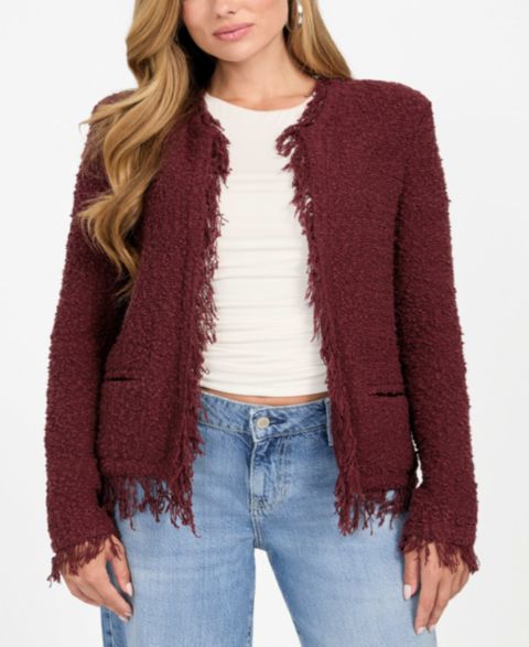 Женские куртки GUESS Women's Kaesi Boucle Jacket