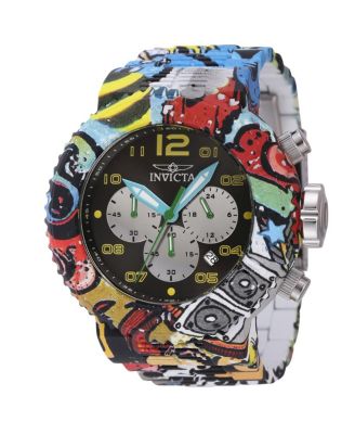 Men's 43233 Pro Diver Quartz Chronograph Black, Yellow Dial Watch