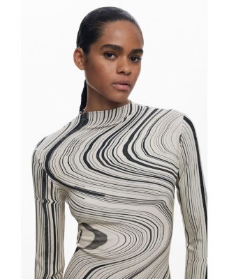 Women's Wavy striped dress