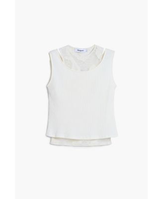 Women's Sleeveless double-layer T-shirt