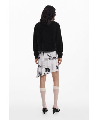 Women's 2-in-1 newspaper dress