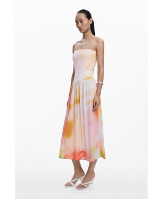 Women's 2-in-1 long gradient dress