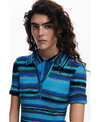 Women's Polo-style knit dress