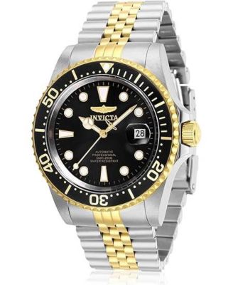 Men's 30094 Pro Diver Automatic 3 Hand Black Dial Watch