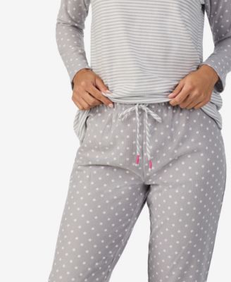 Women’s 2-Piece Brushed Waffle Long Sleeve Jogger Pajama Set