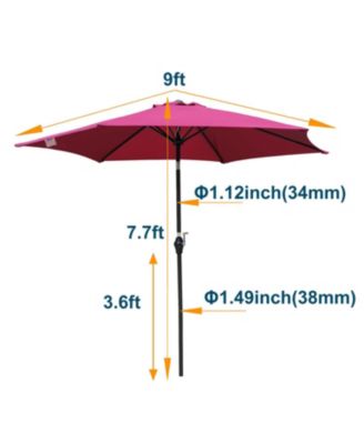 9FT Umbrella Burgundy