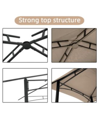 Grill Gazebo 8x5 Ft Khaki