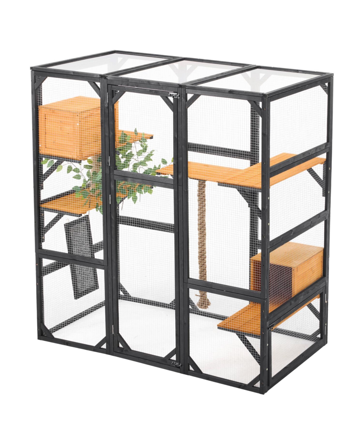 Streamdale Furniture Outdoor Cat House Catio with Condos