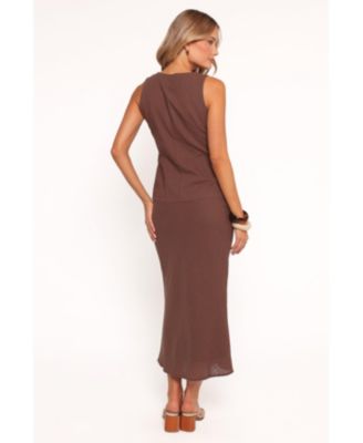 Women's Peter Two Piece Set - Chocolate Brown L