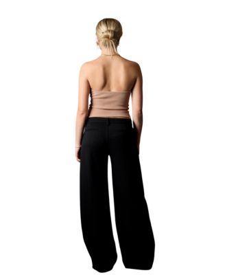 Women's Wide Leg Taylor Trouser, Black
