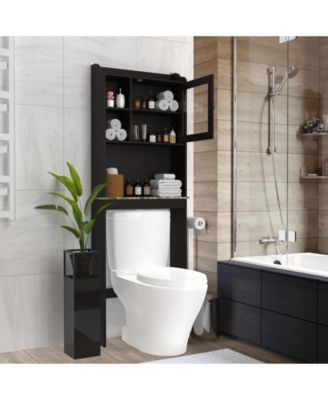 Over the Commode Space Saver Wooden Storage Cabinet for Bathroom