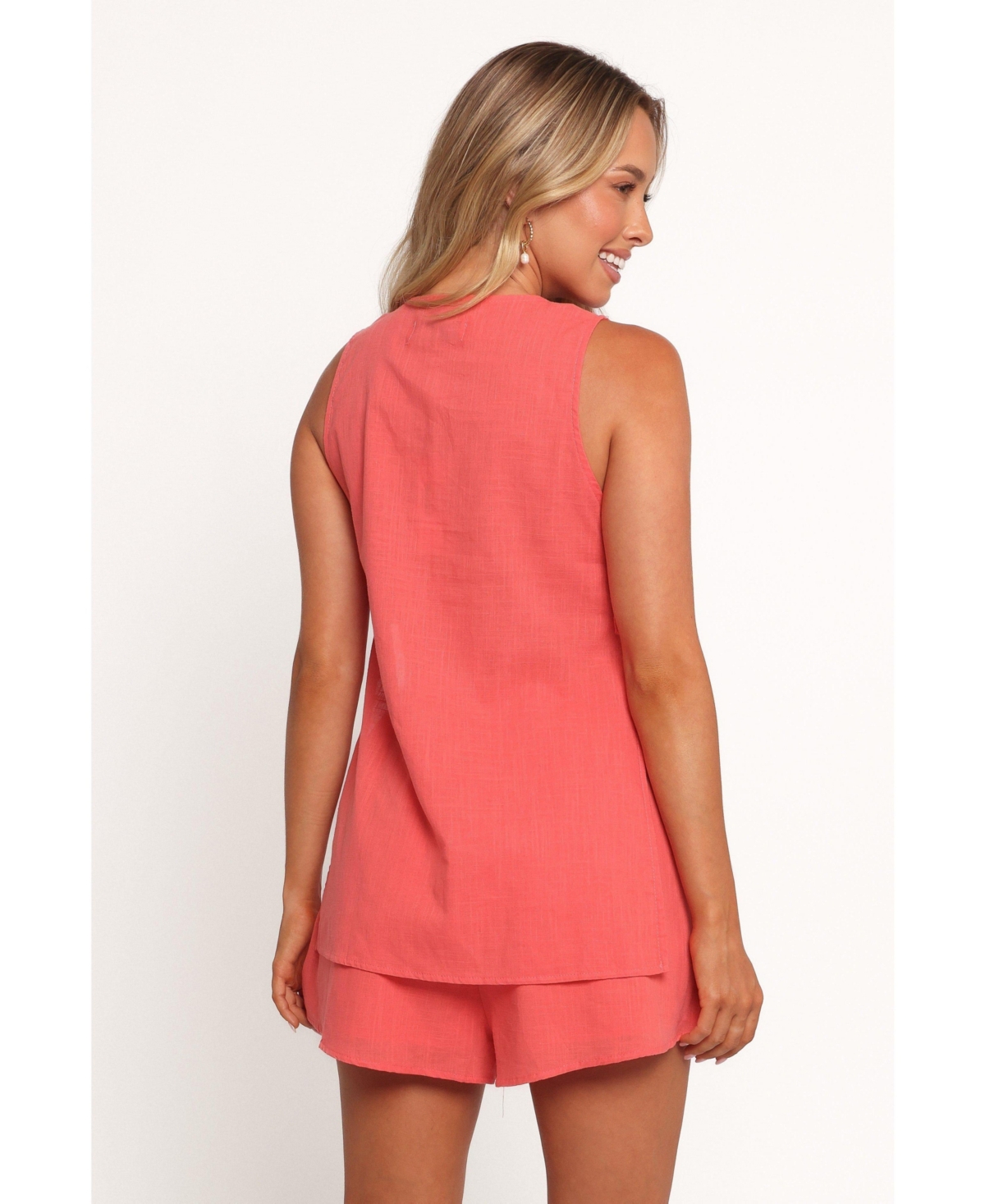 Petal and Pup Women's Miller Short Set - Coral Xl