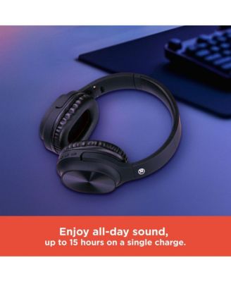 Wireless Bluetooth 5.3 Headphones 15 Hour Playtime, Adjustable Height, 3304392 Black