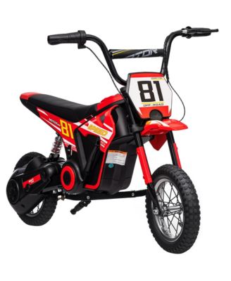 24V Kids Motorcycle, Electric Dirt Bike with Rear Suspension,