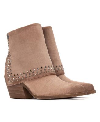Women's Suede Foldover Booties 