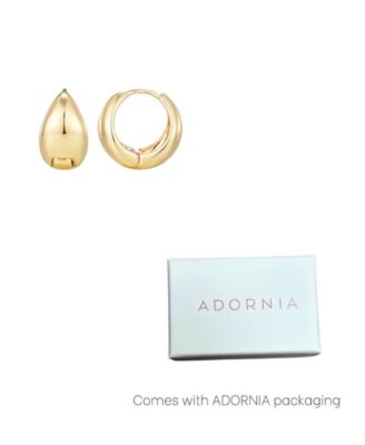 Gold Plated Purse Hoop Earrings