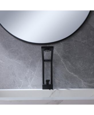 Single Hole Single-Handle Bathroom Faucet in Matte Black