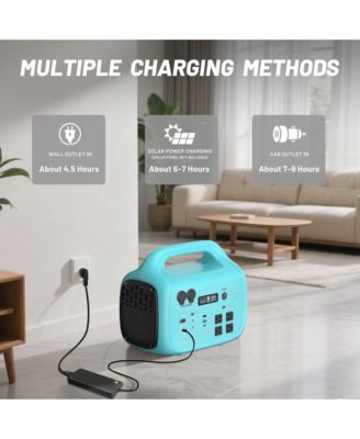 Portable Power Station with 200W Foldable Solar Panel