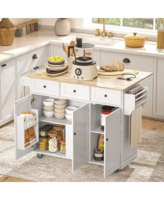 Stylish Kitchen Island Kitchen Cabinet and Storage Cabinet for Efficient Kitchen Space