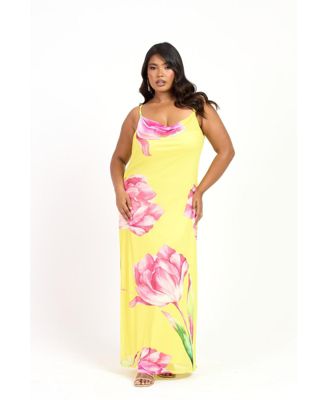 Women's Statement Floral Strappy Maxi Dress