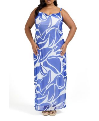 Women's Elegant Patterned Maxi Dress