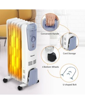 1500W Electric Oil Filled Radiator Space Heater