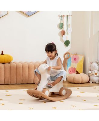 4-in-1 Rocking Horse with Detachable Balance Board for 1-3 Years