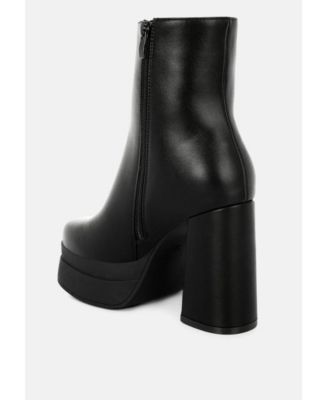 Womens Baltese Zip-Up Chunky Boots