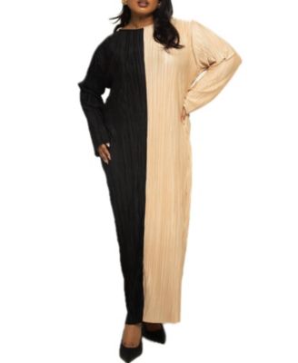 Women's Colour block Midaxi Dress