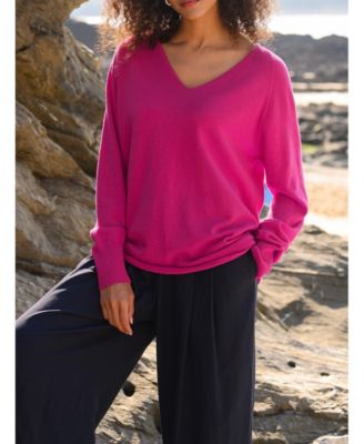 Women's Geelong Wool Slouch V-Neck Sweater