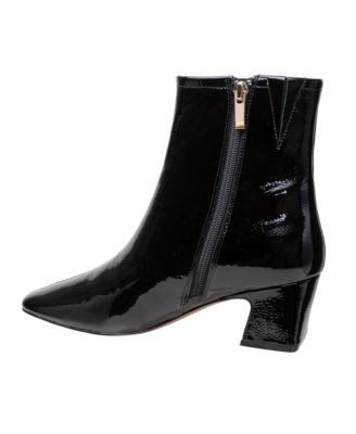 WRENLY Women's Pointed Toe Cuban Heel Ankle Boot