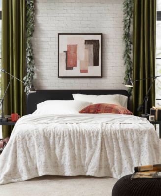 Madison Park Zuri Faux Fur Blanket, Full/Queen