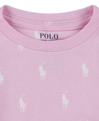 Girls' Toddler 2T-4T Long-Sleeve T-Shirt and Pants, 2-Piece Pajama Set