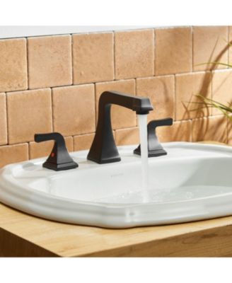 8 in. Widespread Double Handle Bathroom Faucet With Pop-up Drain Assembly