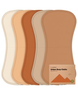 Kids 5pk Urban Burp Cloths, Organic Burping Cloth for Babies, Burp Rags