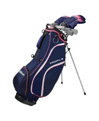 Profile Stand 11 Piece Womens Right Hand Complete Golf Set - Standard / Ladies / Navy/Rose Gold/Silver