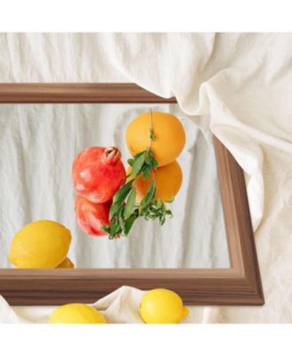 Bathroom Mirror, 40" x 38" Inch Thick Metal Framed Wall Mirrors for Over Sink, Bedroom, Living Room, Entryway, Rectangle Wall-Mounted Mirrors in Dark Brown(Horizontal/Vertical)