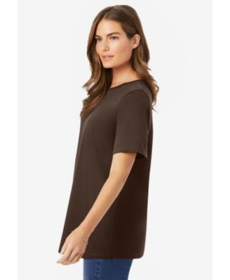 Plus Size Perfect Short-Sleeve Crewneck Tee