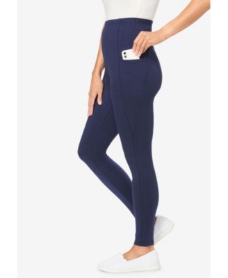Women's Within Tall Stretch-Cotton Knit Pull-On Pocket Leggings