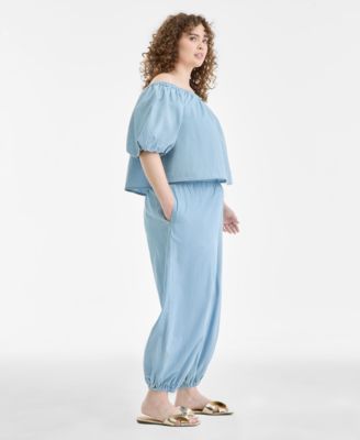 Plus Size High Rise Elastic Waist Pants, Macy's Exclusive