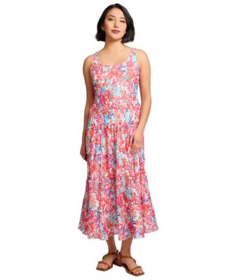 Jones New York - Petite Printed Tiered Sleeveless Maxi Dress
