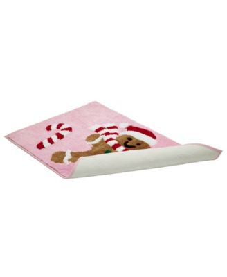 Gingerbread Man Polyester Bath Rug, 20" x 32"