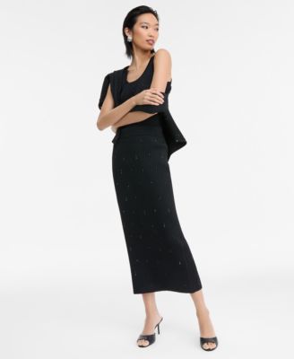 Women's Embellished Sweater Skirt, Macy's Exclusive