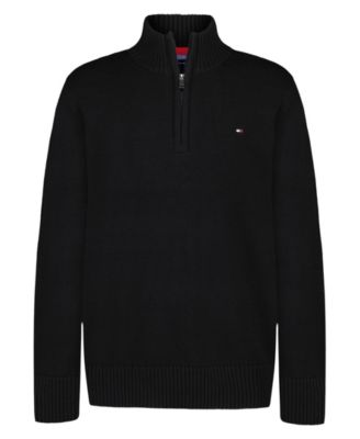 Tommy Hilfiger Boys 8-20 Quarter-Zip Sweater - Black 14$